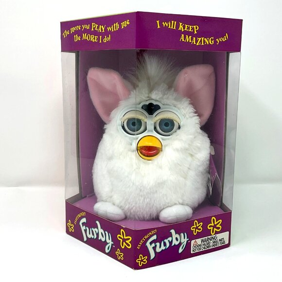 Furby Snowball White Model 70-800 Tiger 1998 Factory Sealed Blue Eyes Collector - Picture 1 of 8